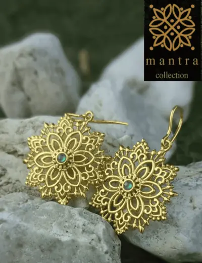 Wunderschöne Mandala-Ohrringe